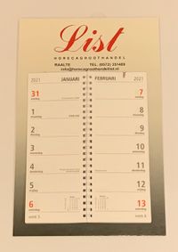 Weekkalender Horecagroothandel List